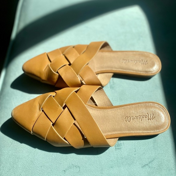 Madewell | Cindy Mule | Desert Camel Slip-on Shoe - 8.5 - Picture 7 of 10